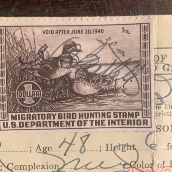 Other - 1939 U.S. Federal Duck Stamp, signed.  Lots more. Check my closet - make offer